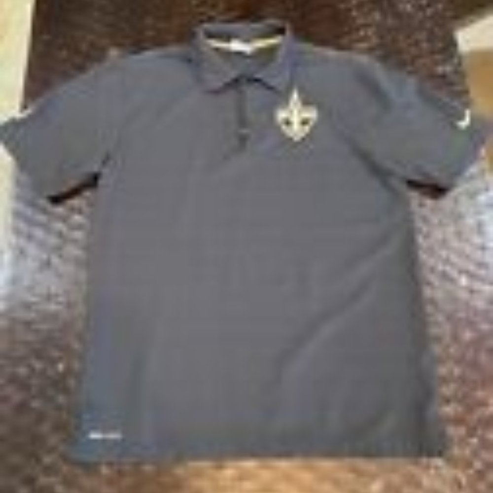 New Orleans Saints Nike On Field Apparel Polo Shirt Size S, Excellent Condition